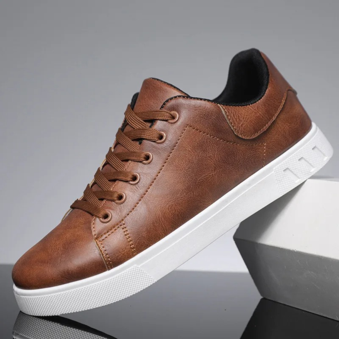 Arno stijlvolle en robuuste herenschoenen voor de zomer van ademend materiaal met stevige zool en comfortabele, moderne pasvorm.
