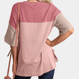 Vanna – Casual losvallend zomert-shirt voor vrouwen met ronde hals en korte mouwen, ideaal voor warme dagen en een relaxte stijl.