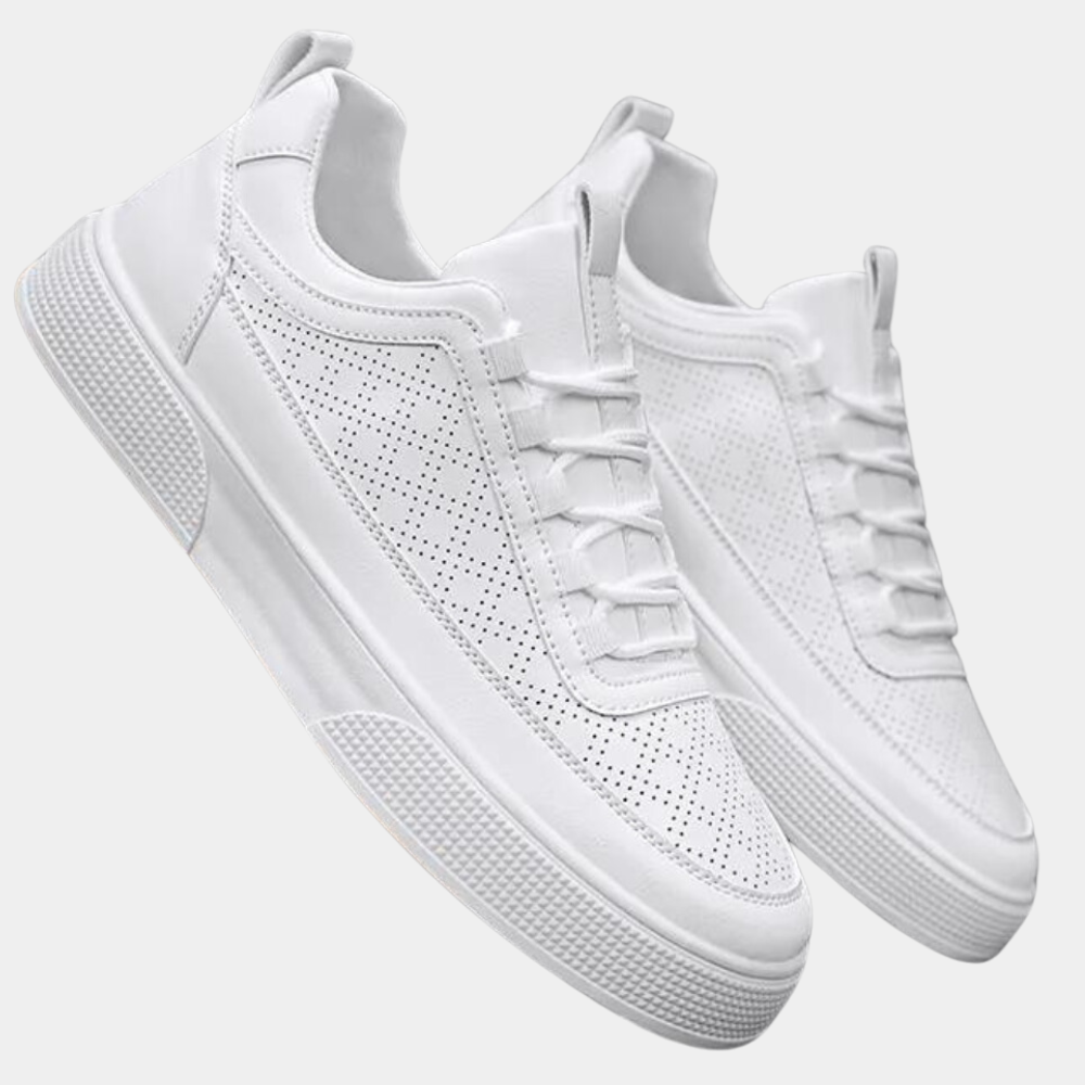Jiri lichtgewicht en comfortabele zomerse herensneakers van ademend materiaal met flexibele zool en moderne, sportieve uitstraling.