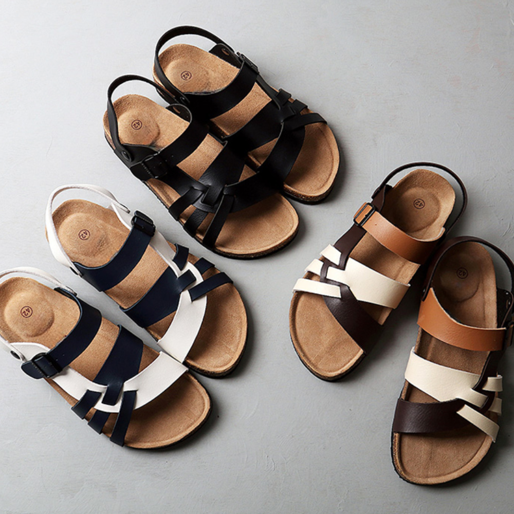 Cora elegante luxe zomersandalen voor heren van hoogwaardig leer met comfortabele pasvorm en verfijnd, stijlvol design.