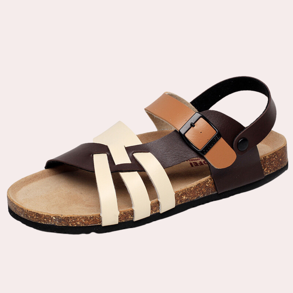 Cora elegante luxe zomersandalen voor heren van hoogwaardig leer met comfortabele pasvorm en verfijnd, stijlvol design.