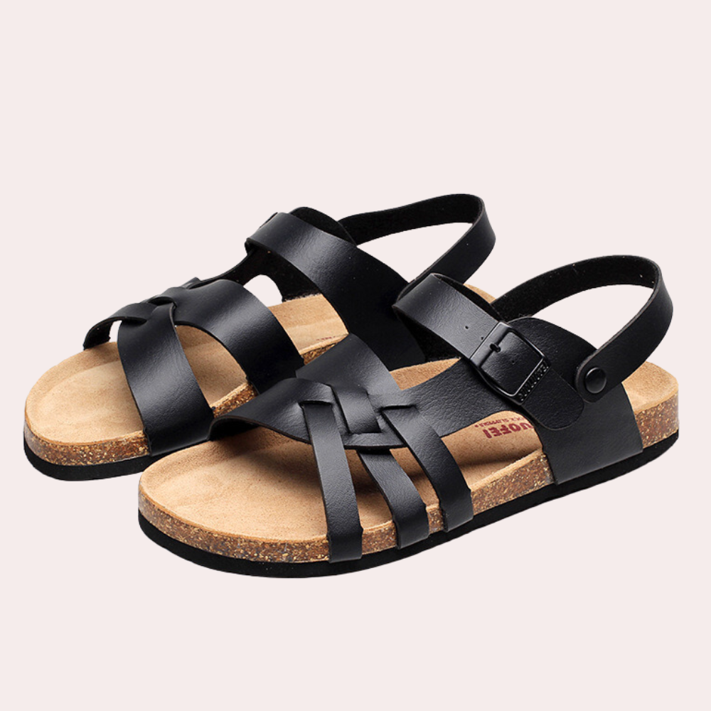 Cora elegante luxe zomersandalen voor heren van hoogwaardig leer met comfortabele pasvorm en verfijnd, stijlvol design.