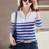 Fabiana – Casual gestreept dames T-shirt met korte mouwen, perfect voor de zomer en lente, met een comfortabele en luchtige pasvorm.