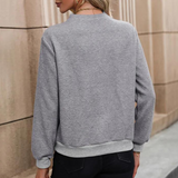 Moderne gekruiste pullover voor dames met lange mouwen – stijlvol ontwerp en comfortabele pasvorm voor elke gelegenheid.