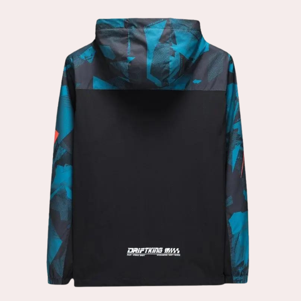 Konstantin - Herenjas met moderne camouflage en capuchon – stoere outdoor jas met urban camo design, perfect voor frisse dagen en streetstyle looks.
