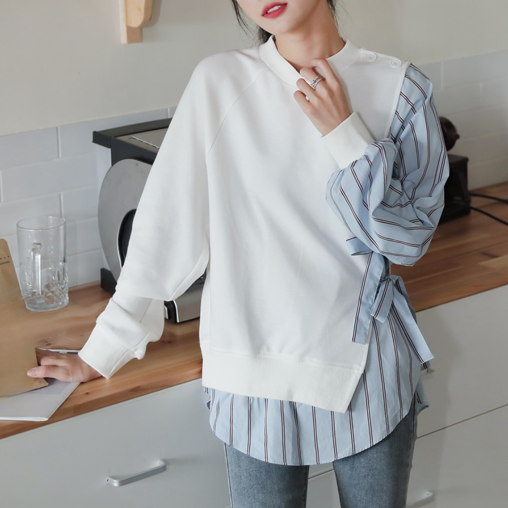 Aliz – Moeiteloos elegant gestreept zomeroverhemd voor dames, licht en luchtig voor stijlvolle zomerse looks.