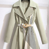 Aurembiaix luxe dames trenchcoat met elegante riem, perfect voor een stijlvolle zomerlook.