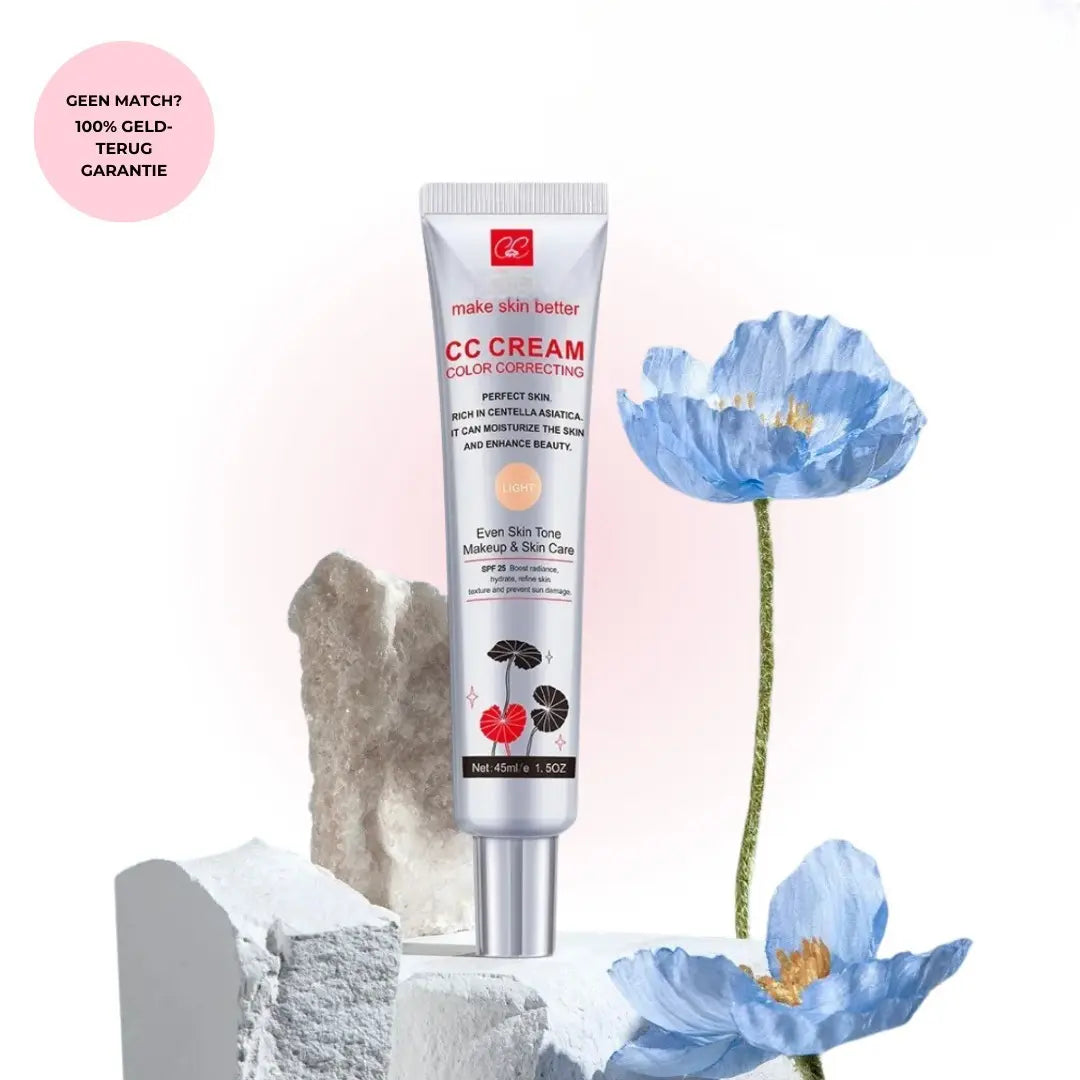 CC crème – biedt egaliserende dekking en intensieve hydratatie in één product. Verbergt onzuiverheden en verzorgt de huid voor een frisse, natuurlijke uitstraling.