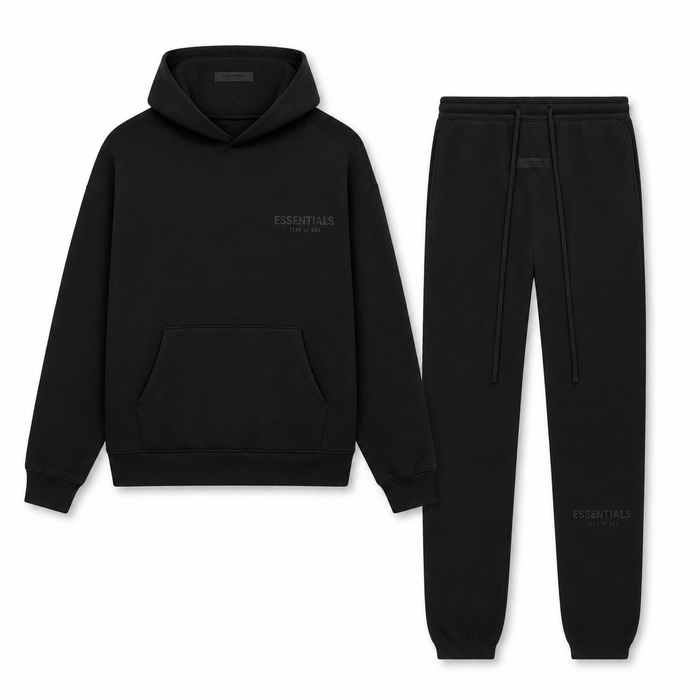Heren Premium Comfort Set – Hoodie & Joggingbroek – Zwart