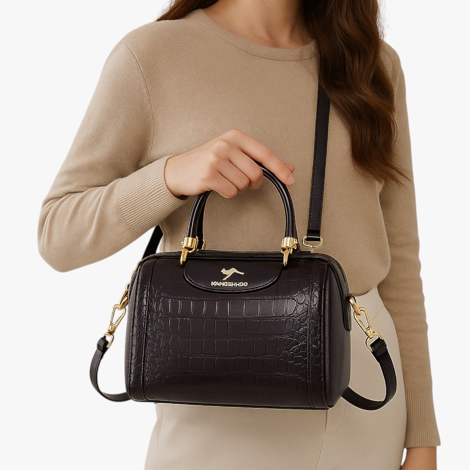 Elara schoudertas – luxe en stijlvolle damestas van hoogwaardig materiaal, elegante afwerking en praktisch formaat voor dagelijks gebruik.