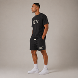 Premium Short Set met Grafische Print – Oversized, Comfortabel en Tijdloos Stijlvol