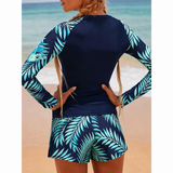 Dames Zwemset met Lange Mouwen en Short