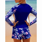 Dames Zwemset met Lange Mouwen en Short