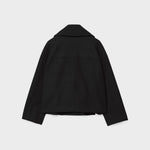 Elara chique korte jas voor dames – stijlvolle jas met dubbele rij knoopsluiting, hoogwaardige stof en comfortabele pasvorm, perfect voor werk of speciale gelegenheden.