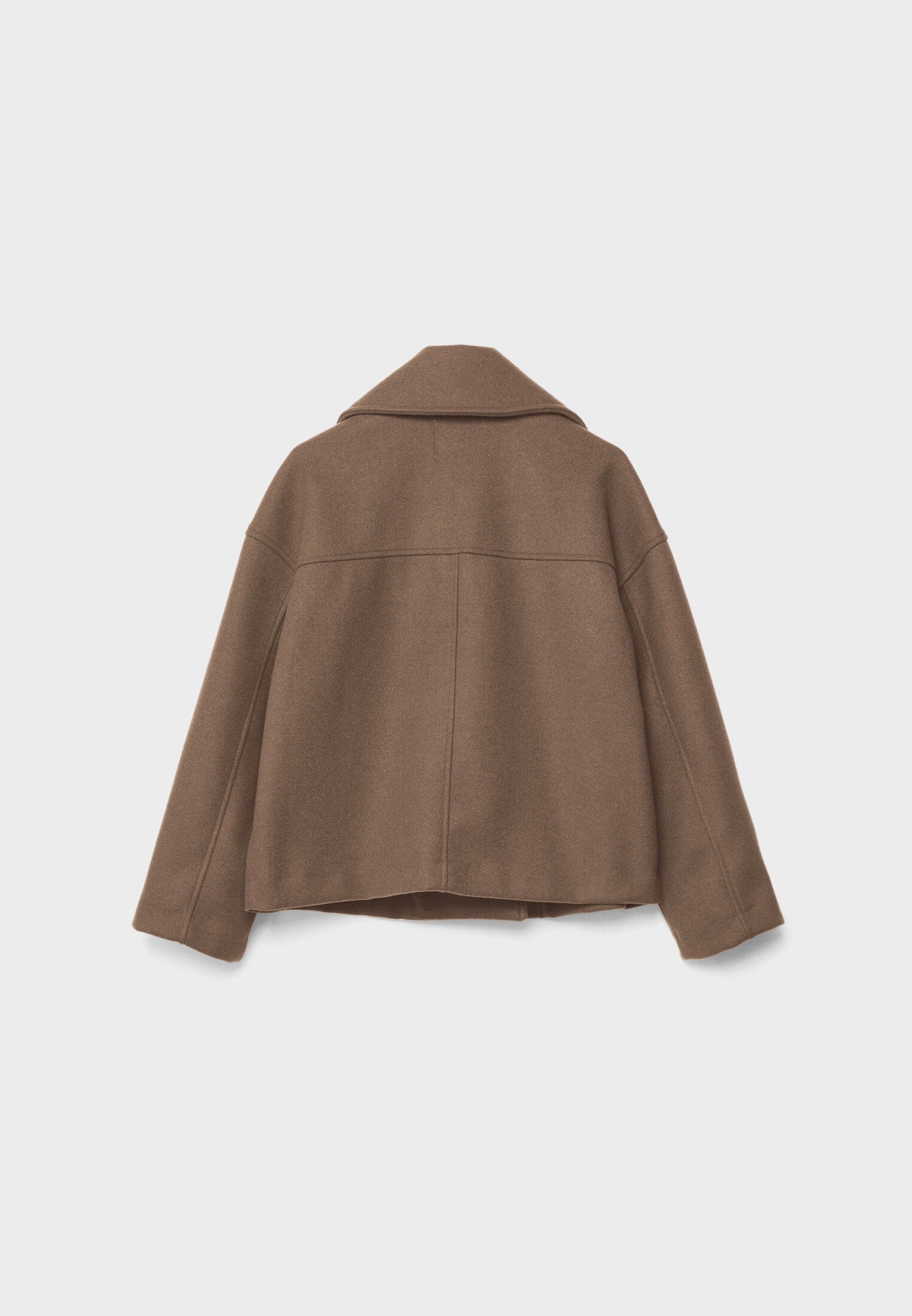 Elara chique korte jas voor dames – stijlvolle jas met dubbele rij knoopsluiting, hoogwaardige stof en comfortabele pasvorm, perfect voor werk of speciale gelegenheden.