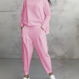 Tweedelige Lounge Set met Sweater en Joggingbroek