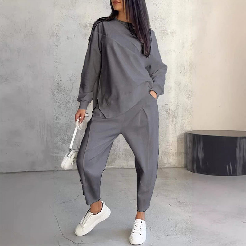 Dames Tweedelige Lounge Set met Oversized Trui
