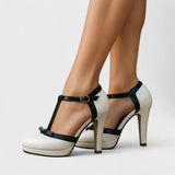 Dames Sandalen met Blokhak en Enkelbandje