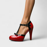 Dames Sandalen met Blokhak en Enkelbandje