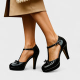 Dames Sandalen met Blokhak en Enkelbandje