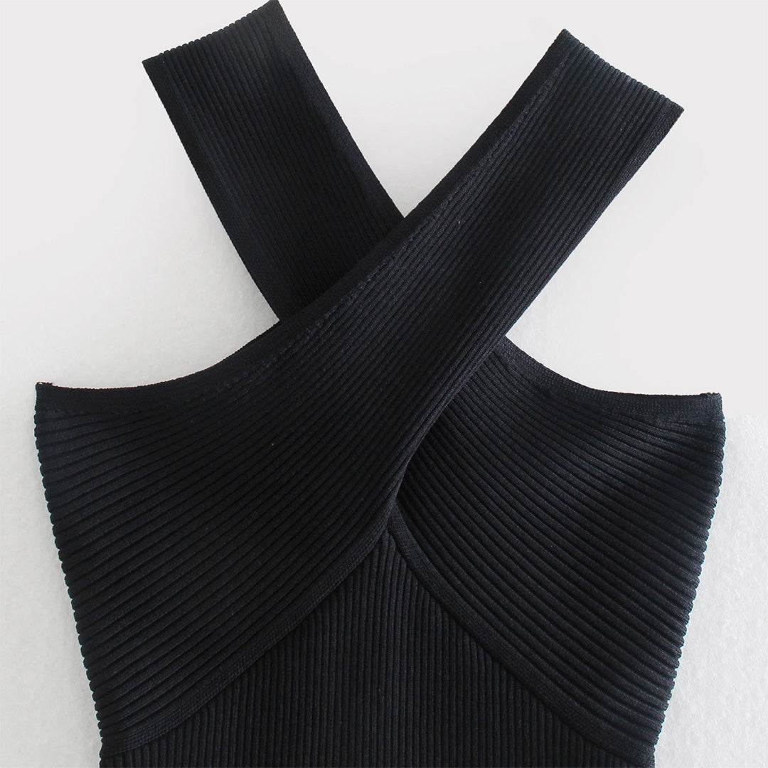 WAVERLY - Elegante Zomertop voor Dames met Gekruiste Band – Luchtige en Vrouwelijke Top, Ideaal voor Warme Dagen en Zomerse Gelegenheden.