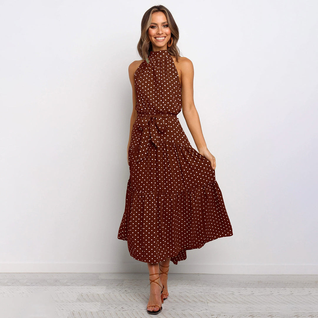 AIMEE elegante en stijlvolle lange zomerjurk van lichtgewicht, ademende stof met flatterende pasvorm en tijdloos design.