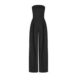 Dames Jumpsuit met Wijde Pijpen en Bandeauhals