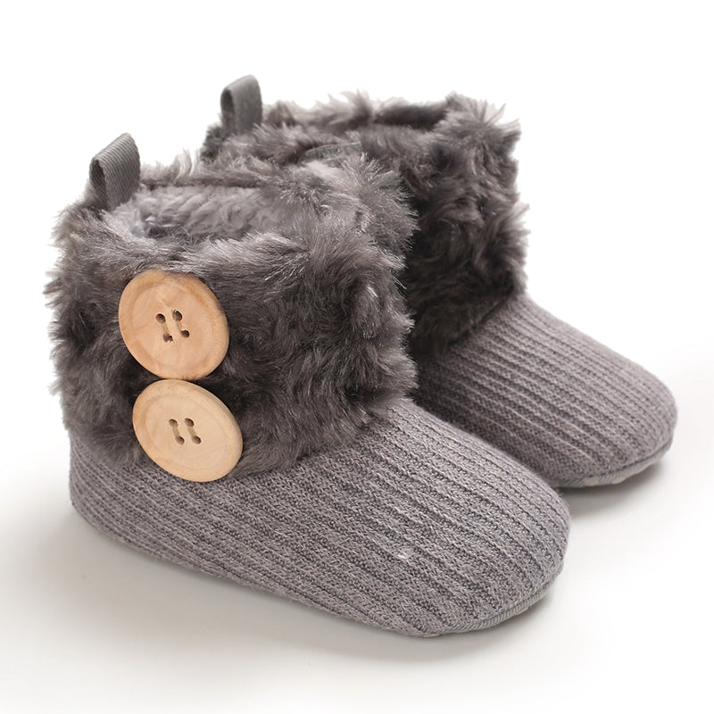 CozyGirls kleine anti-slip winterlaarzen voor meisjes – warme, comfortabele en veilige laarzen voor dagelijks gebruik tijdens koude dagen.