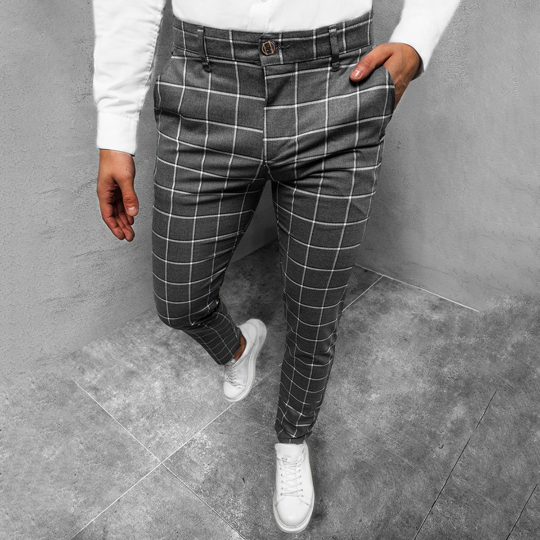 GRGUR modieuze heren chino – eigentijdse slim fit met zacht, ademend materiaal voor stijlvol comfort