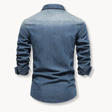 Slim Fit Overhemd met Strepen en Borstzak