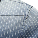 Slim Fit Overhemd met Strepen en Borstzak