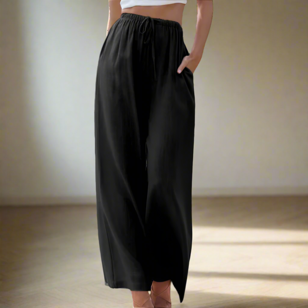 Dames broek met ballonpijpen en elastische taille
