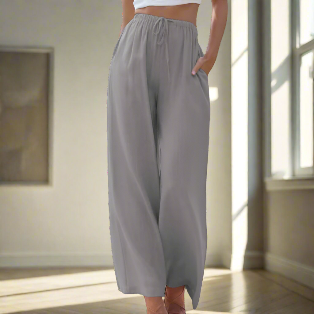 Dames broek met ballonpijpen en elastische taille