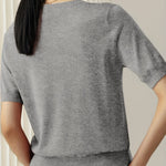 Casual dames T-shirt met korte mouwen, perfect voor de lente en dagelijkse outfits.