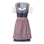 Traditionele Oktoberfest dirndl-jurk voor dames – klassiek Beiers kostuum met elegante pasvorm, sierlijke details en hoogwaardige stof, ideaal voor bierfeesten en verkleedpartijen.