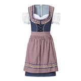 Traditionele Oktoberfest dirndl-jurk voor dames – klassiek Beiers kostuum met elegante pasvorm, sierlijke details en hoogwaardige stof, ideaal voor bierfeesten en verkleedpartijen.