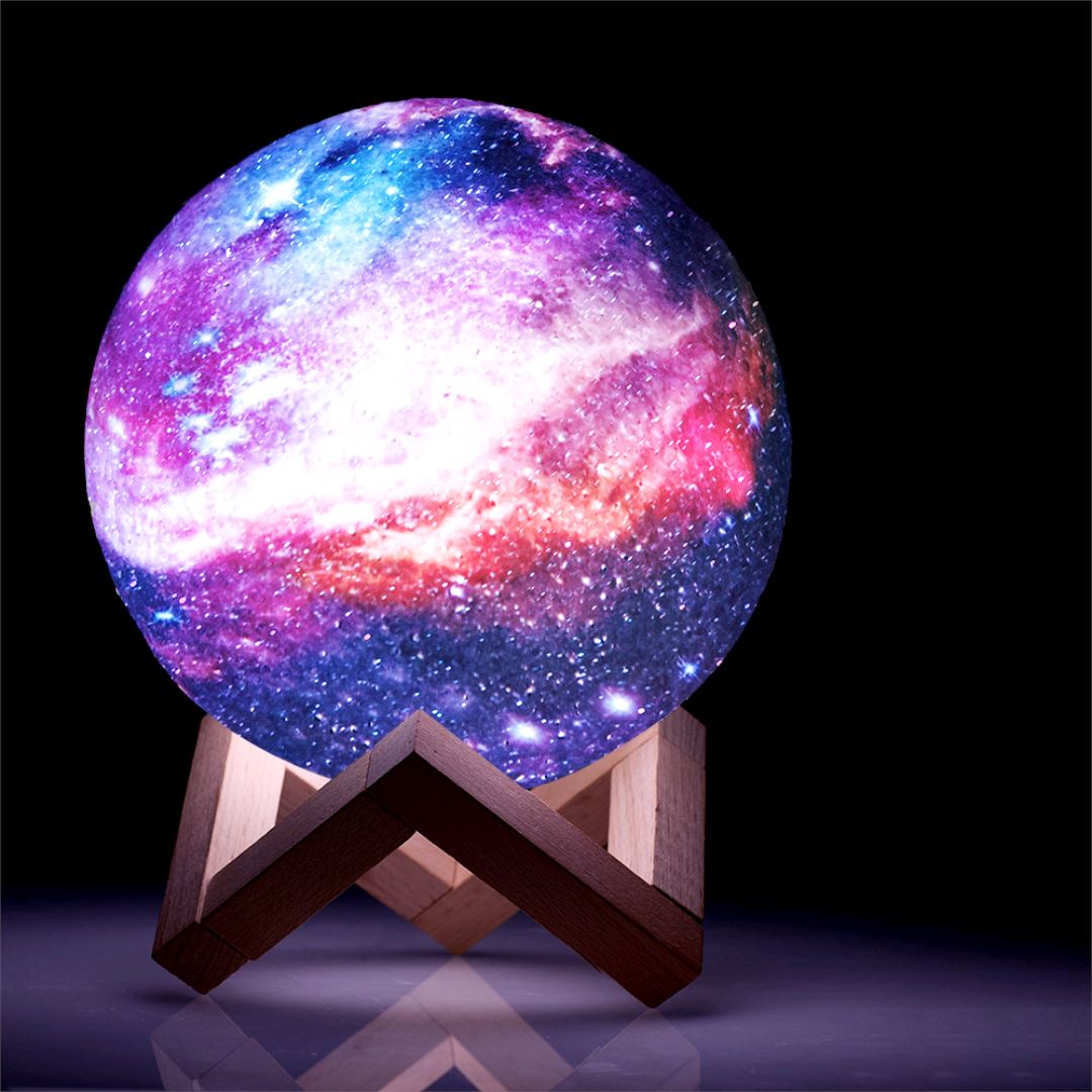 MoonLight draadloze 3D LED nachtlamp – sfeervolle lamp met modern ontwerp, ideaal voor slaapkamer, woonkamer of kinderkamer.