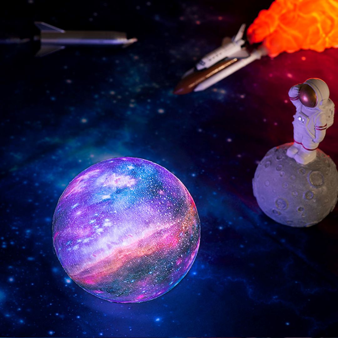 MoonLight draadloze 3D LED nachtlamp – sfeervolle lamp met modern ontwerp, ideaal voor slaapkamer, woonkamer of kinderkamer.