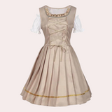 Elegante Dirndl Jurk met Tule Mouwen