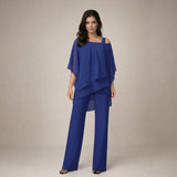 Dames Tweedelige Broekset met Off-Shoulder Top