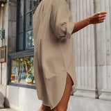Witte Oversized Blouse Jurk