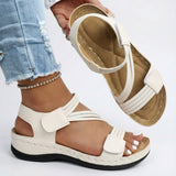 Dames Sandalen met Verstelbare Bandjes en Klittenbandsluiting
