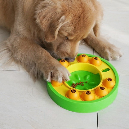 DogFri ToyFeeder – interactief hondenspeelgoed dat voertraining leuk maakt. Stimuleert je hond mentaal en fysiek, terwijl het helpt bij het bevorderen van langzamer eten en activiteit.
