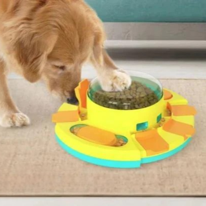DogFri ToyFeeder – interactief hondenspeelgoed dat voertraining leuk maakt. Stimuleert je hond mentaal en fysiek, terwijl het helpt bij het bevorderen van langzamer eten en activiteit.
