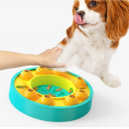 DogFri ToyFeeder – interactief hondenspeelgoed dat voertraining leuk maakt. Stimuleert je hond mentaal en fysiek, terwijl het helpt bij het bevorderen van langzamer eten en activiteit.