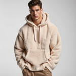 Fleece hoodie – vintage stijl met zachte, warme stof en comfortabele pasvorm voor een trendy en casual look.