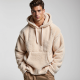 Fleece hoodie – vintage stijl met zachte, warme stof en comfortabele pasvorm voor een trendy en casual look.