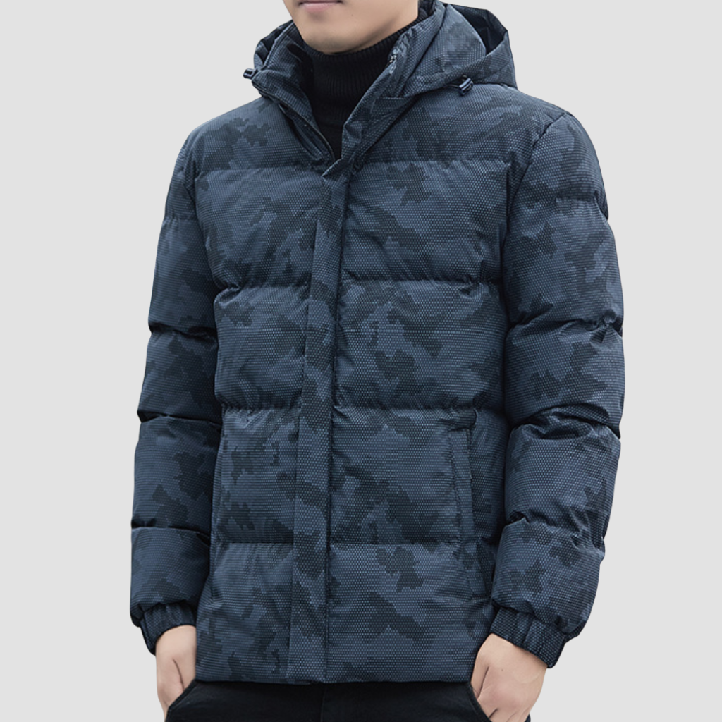 JOSE casual winterjas voor heren – warme gevoerde jas met capuchon en ritssluiting, ideaal voor koude dagen met een stijlvolle uitstraling.