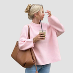 Oversized damestrui met verlaagde schoudernaden – stijlvol en comfortabel voor een relaxte outfit.