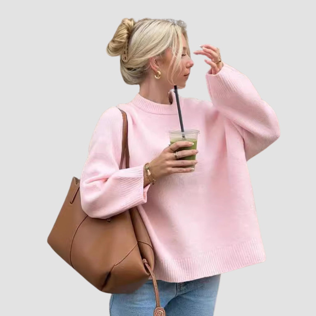 Oversized damestrui met verlaagde schoudernaden – stijlvol en comfortabel voor een relaxte outfit.
